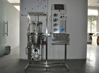 Fermentador de vidrio (en agitación magnética esterilización situ vertical)